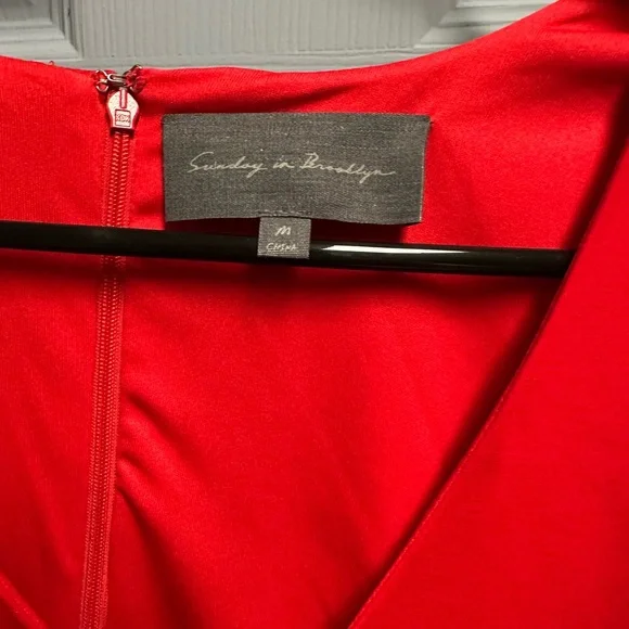 Sunday in Brooklyn Scarlet Ruffle Blouse - Picture 2 of 3